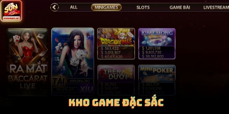 Kho game khủng thu hút nhiều thành viên